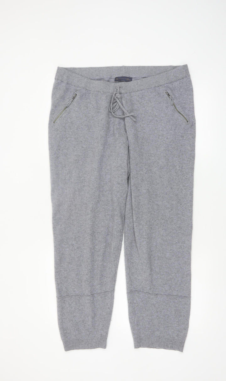Marks and Spencer Women’s Grey Cashmere Jogger Trousers Size 20