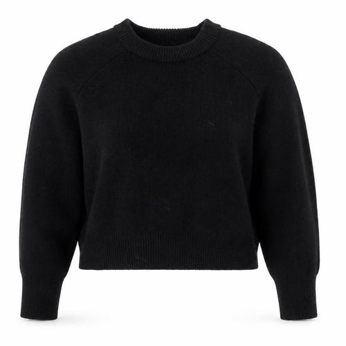 French Connection Women's Black Cotton Crew Neck Jumper Size S