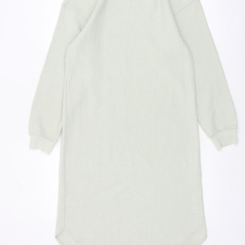 Uniqlo Women’s Grey Knit V-Neck Long Sleeve T-Shirt Dress XS