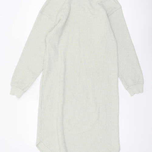 Uniqlo Women’s Grey Knit V-Neck Long Sleeve T-Shirt Dress XS