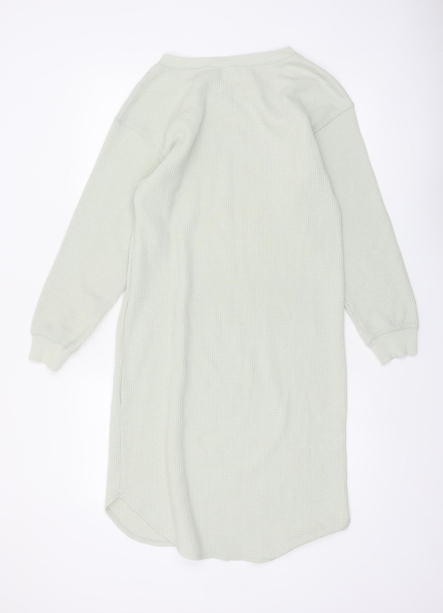 Uniqlo Women’s Grey Knit V-Neck Long Sleeve T-Shirt Dress XS