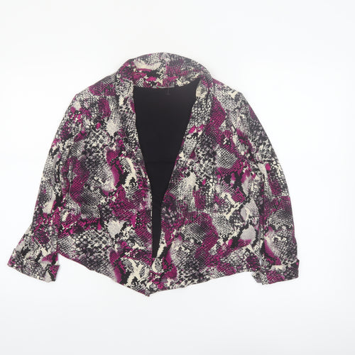 Marks and Spencer Womens Multicoloured Snake Print Blazer UK 14 Petite