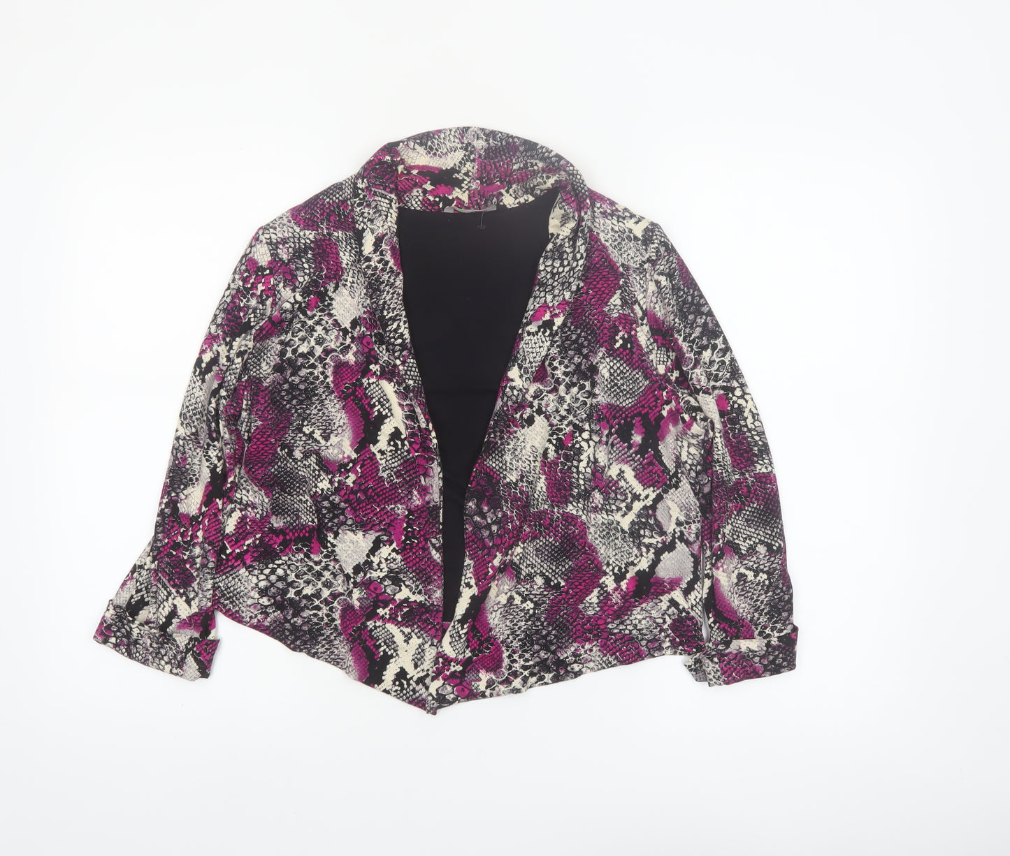 Marks and Spencer Womens Multicoloured Snake Print Blazer UK 14 Petite