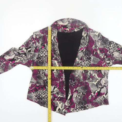 Marks and Spencer Womens Multicoloured Snake Print Blazer UK 14 Petite