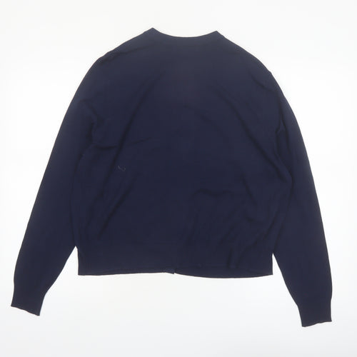 Marks and Spencer Women's Navy Blue Size 16 Cardigan Jumper