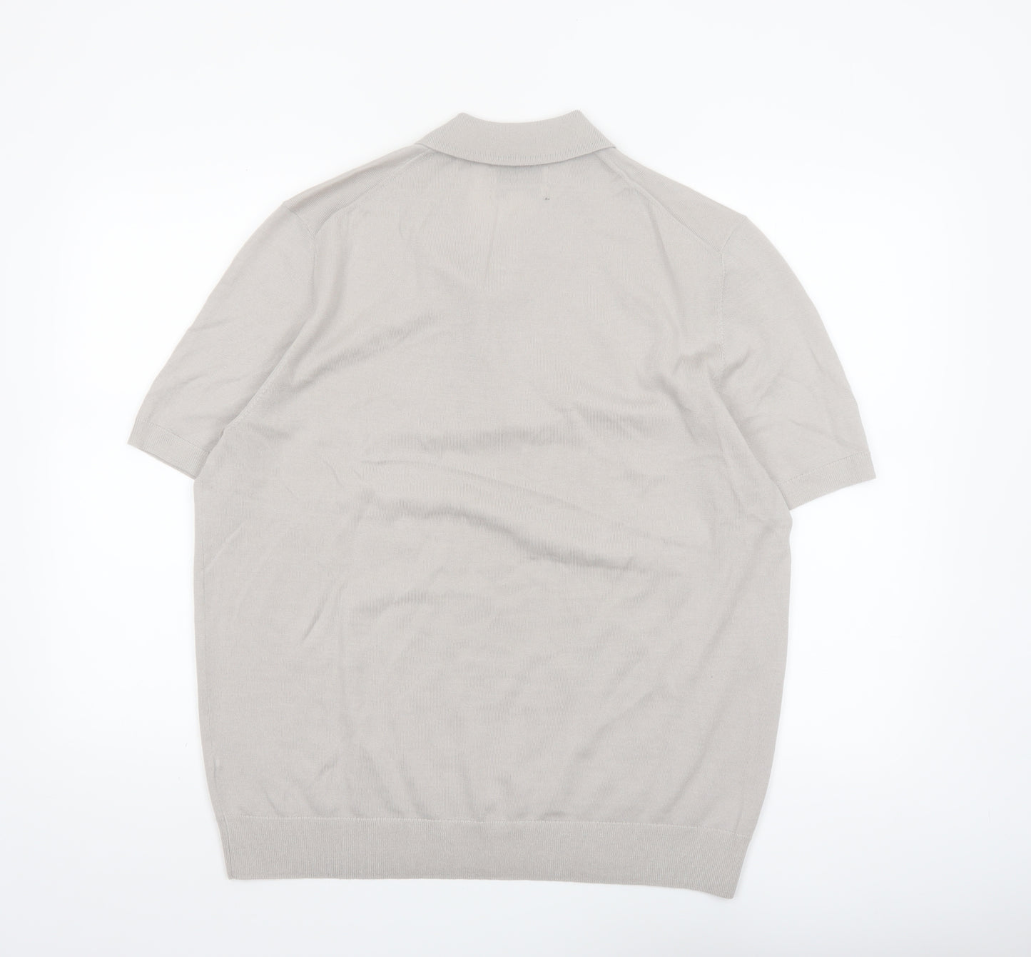 Marks and Spencer Autograph Men’s Beige Merino Wool Polo XL
