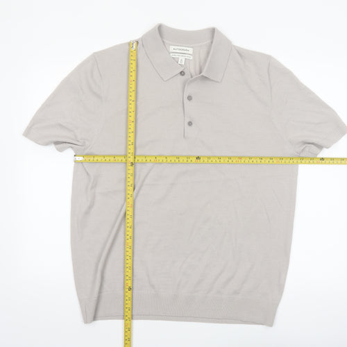 Marks and Spencer Autograph Men’s Beige Merino Wool Polo XL