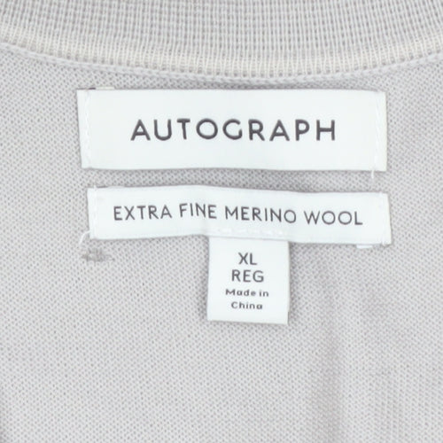 Marks and Spencer Autograph Men’s Beige Merino Wool Polo XL