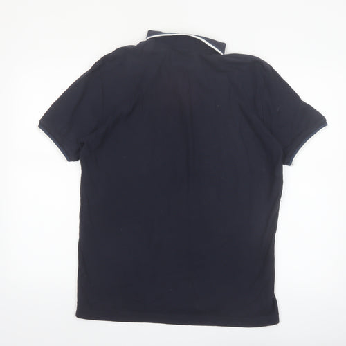Original Penguin Men’s Black Cotton Polo Shirt M Short Sleeve Classic Fit