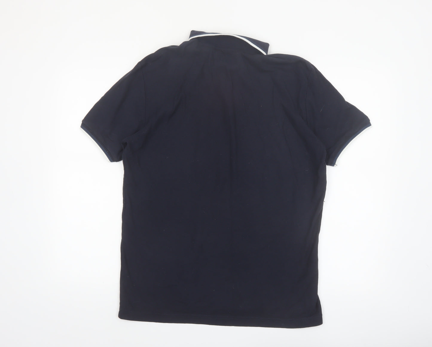Original Penguin Men’s Black Cotton Polo Shirt M Short Sleeve Classic Fit