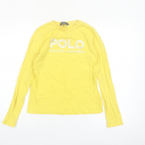 Polo Ralph Lauren Boys Yellow Long Sleeve Cotton T-Shirt XL (16)