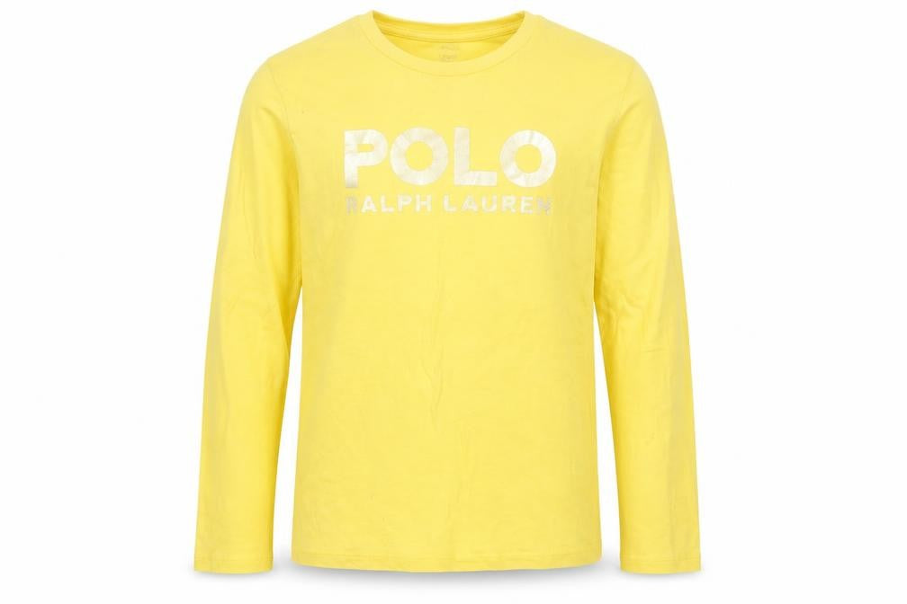 Polo Ralph Lauren Boys Yellow Long Sleeve Cotton T-Shirt XL (16)