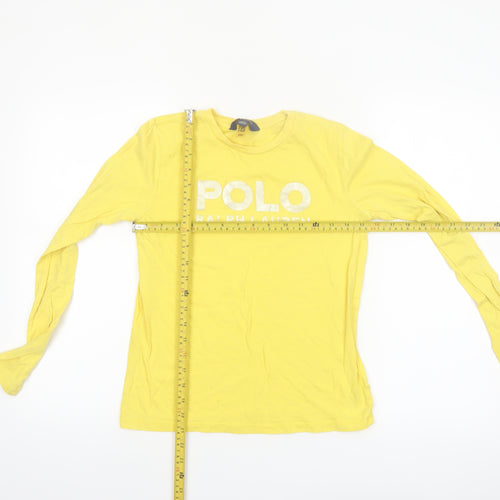 Polo Ralph Lauren Boys Yellow Long Sleeve Cotton T-Shirt XL (16)