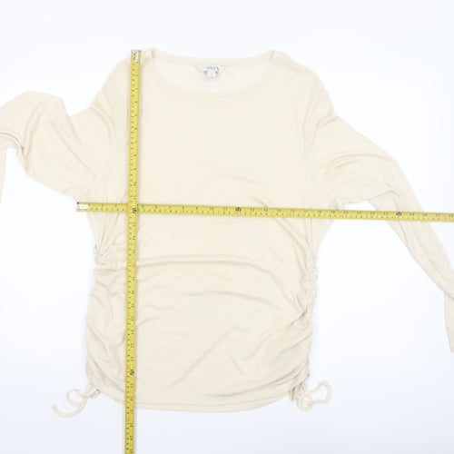 Marks and Spencer Women’s Ivory Long Sleeve Jersey Top Size 18