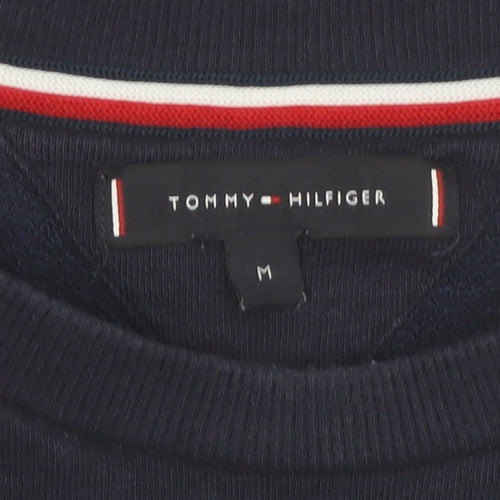 Tommy Hilfiger Men's Blue Logo Pullover Sweatshirt M