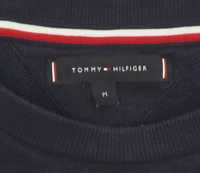 Tommy Hilfiger Men's Blue Logo Pullover Sweatshirt M