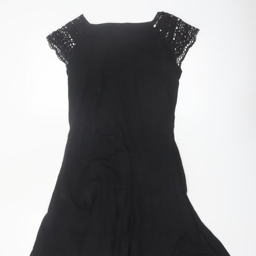 Ralph Lauren Women’s Black Cotton Fit & Flare Dress Size 12