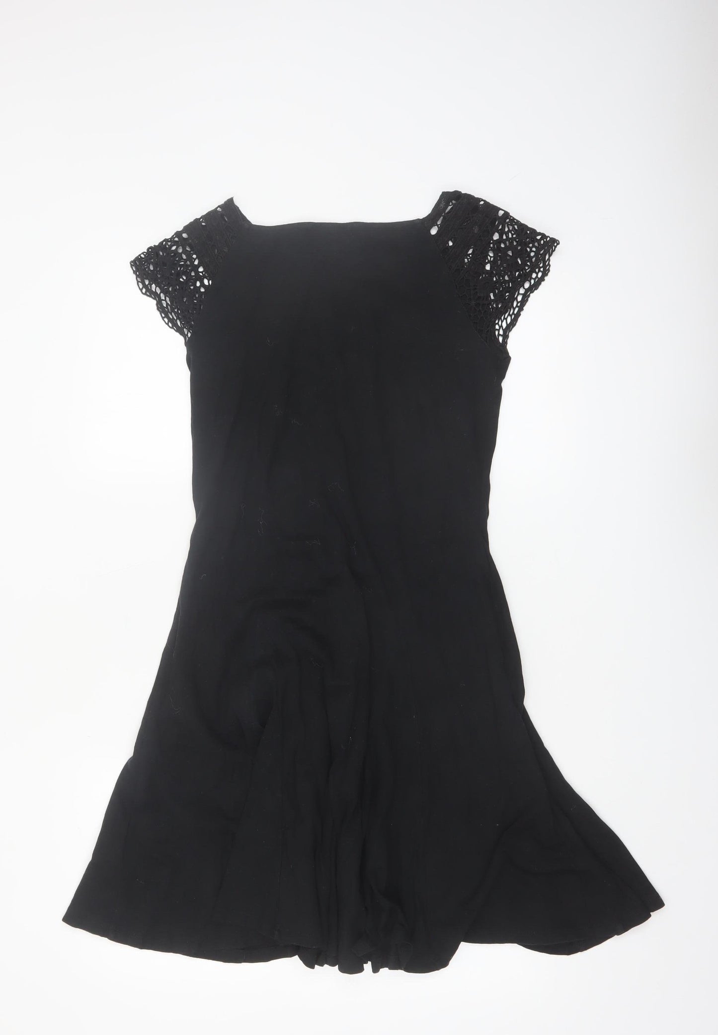 Ralph Lauren Women’s Black Cotton Fit & Flare Dress Size 12
