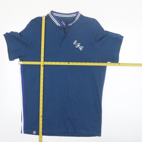 Fanatics Men’s Blue EFC Cotton Polo Shirt Size L
