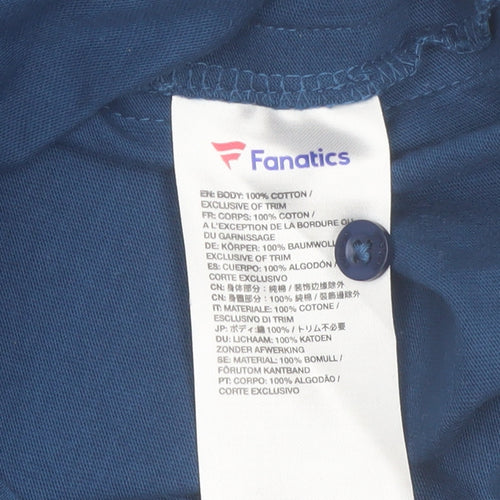 Fanatics Men’s Blue EFC Cotton Polo Shirt Size L
