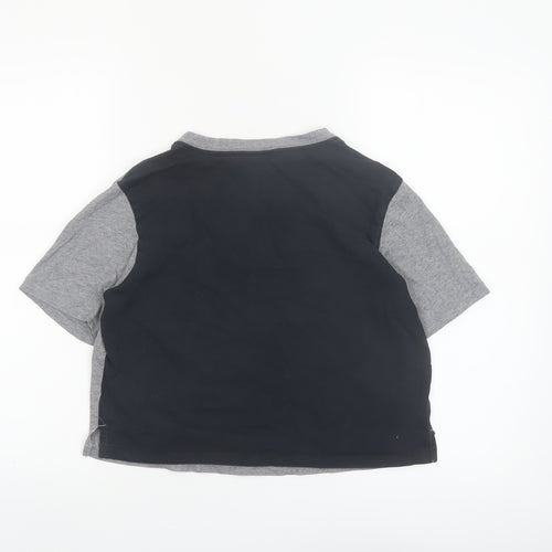 Nike Women’s Grey Cropped Air Logo T-Shirt Size S