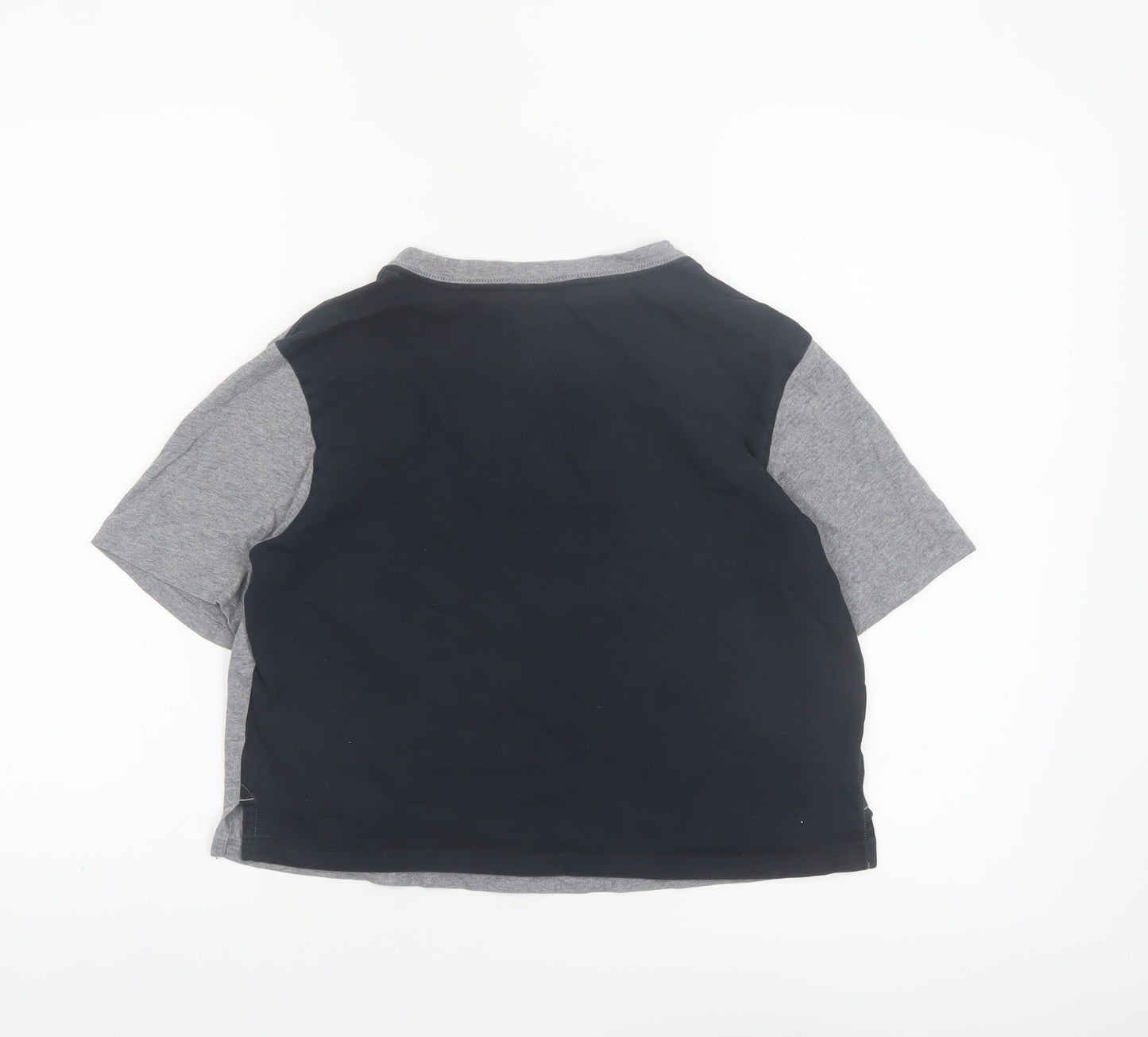 Nike Women’s Grey Cropped Air Logo T-Shirt Size S