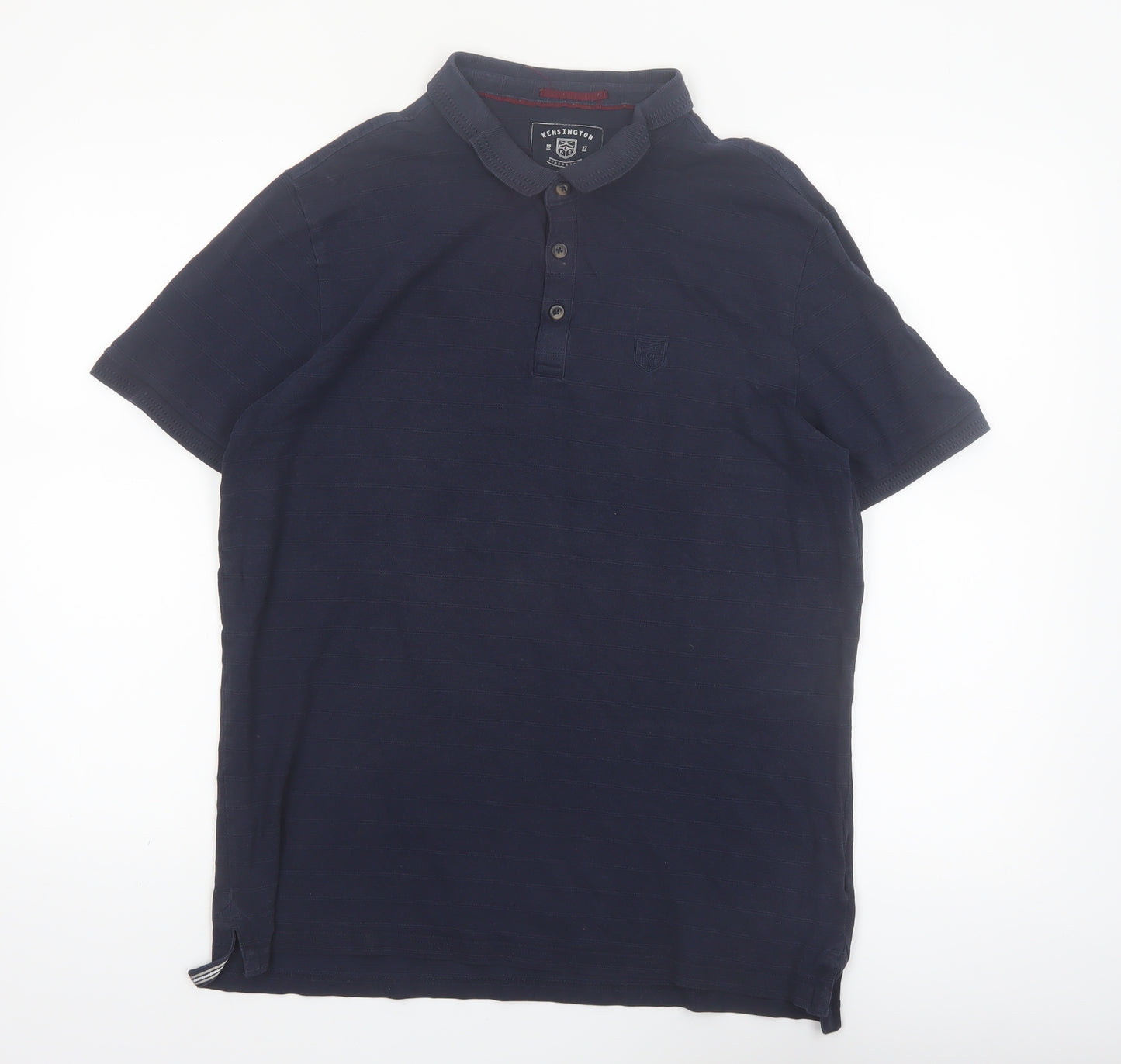 Kensington Eastside Men's Navy Cotton Short Sleeve Polo Shirt L