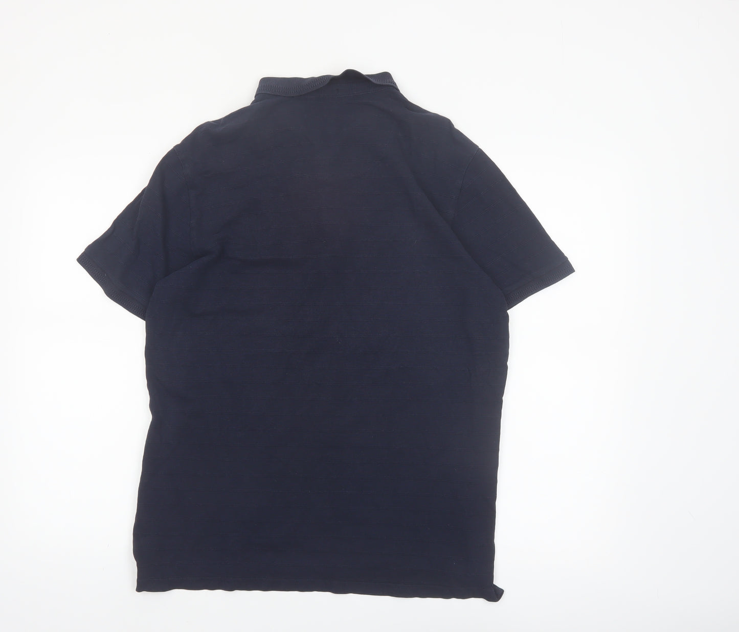 Kensington Eastside Men's Navy Cotton Short Sleeve Polo Shirt L