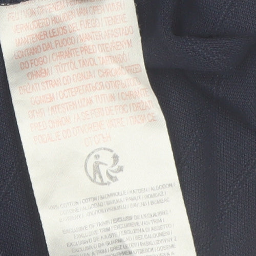 Kensington Eastside Men's Navy Cotton Short Sleeve Polo Shirt L