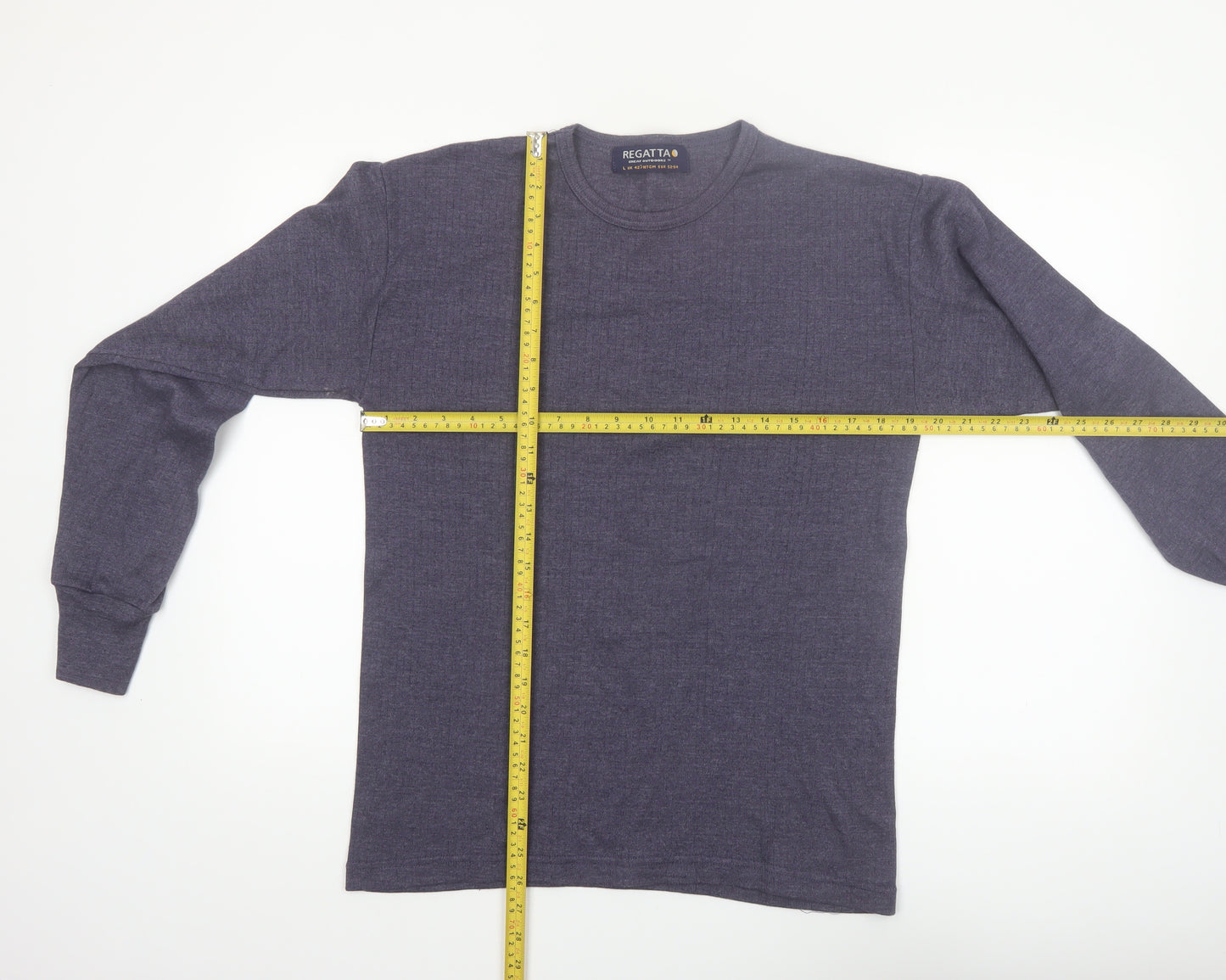 Regatta Men's Grey Long Sleeve Activewear T-Shirt Size L