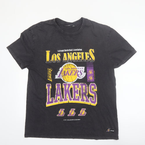 NBA Los Angeles Lakers Black Cotton Men's Medium Graphic T-Shirt