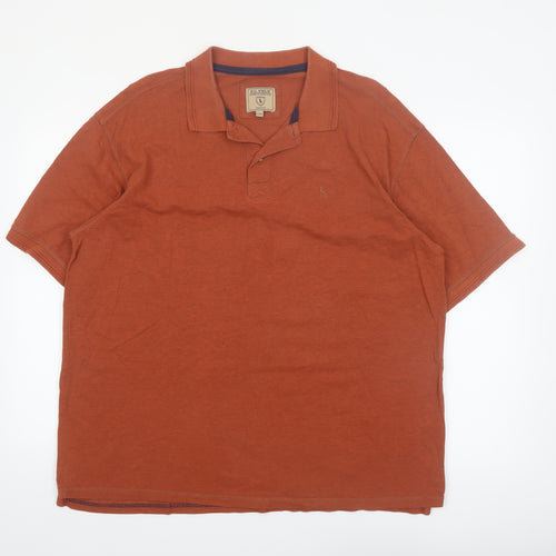 P.G. Field Men's Brown 2XL Cotton Heritage Polo Shirt
