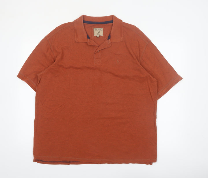 P.G. Field Men's Brown 2XL Cotton Heritage Polo Shirt