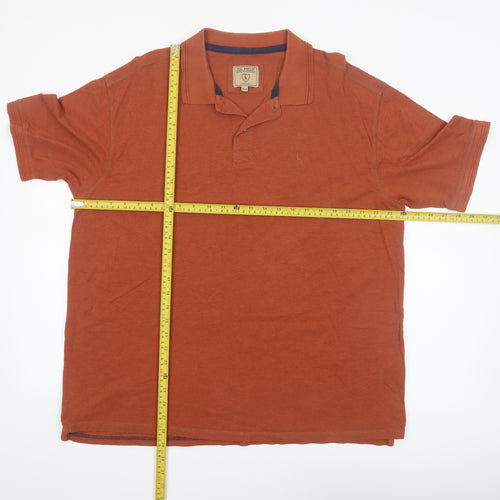 P.G. Field Men's Brown 2XL Cotton Heritage Polo Shirt