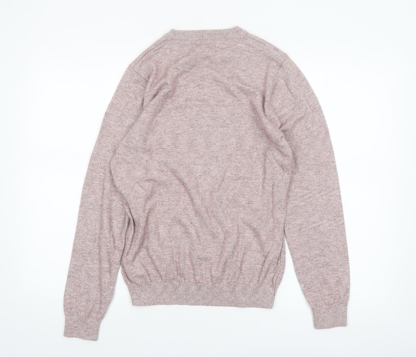 Next Men’s Pink Crew Neck Cotton Blend Jumper Size S