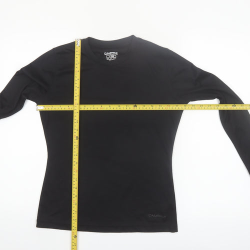 Campri Womens Black Long Sleeve Sports Baselayer Top UK 10