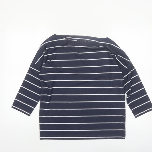 Rohan Womens Blue Striped 3/4 Sleeve Strata Top Size 10