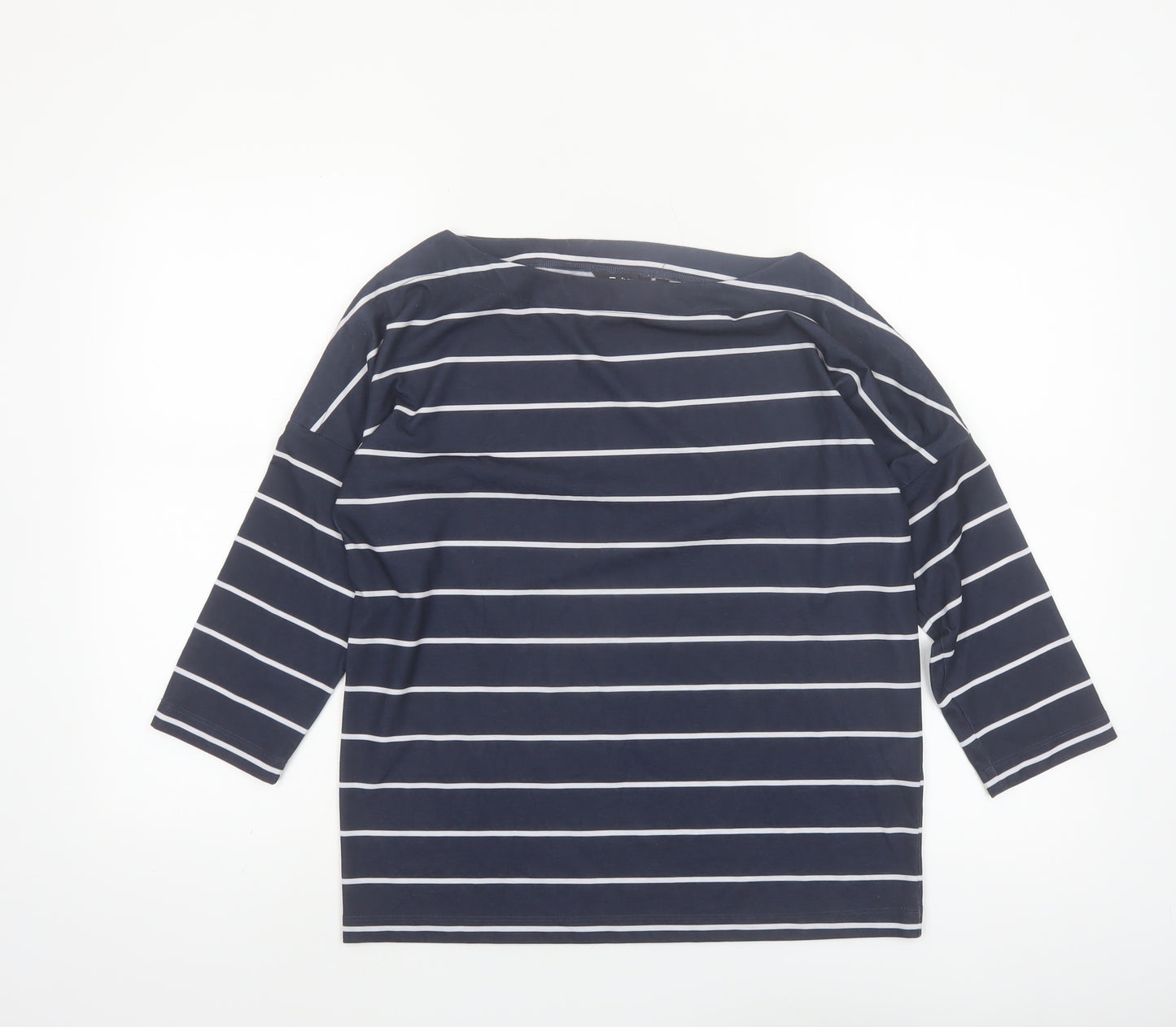 Rohan Womens Blue Striped 3/4 Sleeve Strata Top Size 10