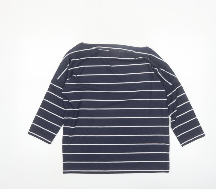 Rohan Womens Blue Striped 3/4 Sleeve Strata Top Size 10