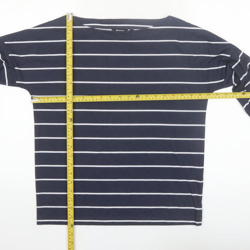 Rohan Womens Blue Striped 3/4 Sleeve Strata Top Size 10