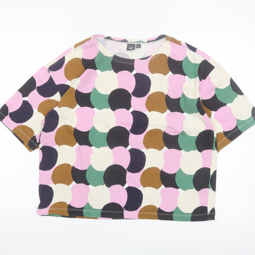 Uniqlo x Marimekko Women's Multicoloured Cotton Boxy T-Shirt Size S