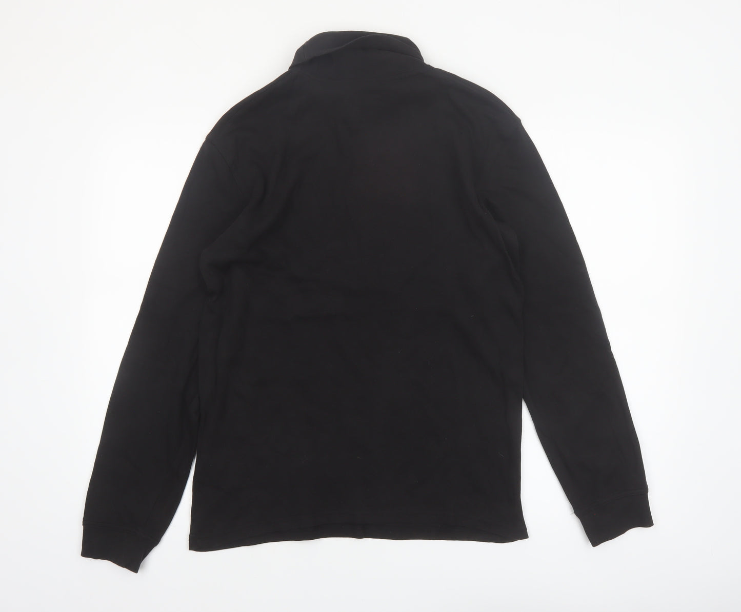 Mountain Warehouse Men's Black Cotton Thermal Roll Neck Long Sleeve Top Size L