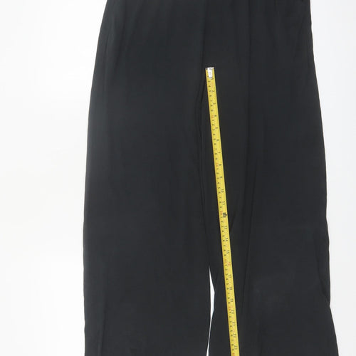 Grace & Mila Women's Black Wide-Leg Modal Blend Trousers S