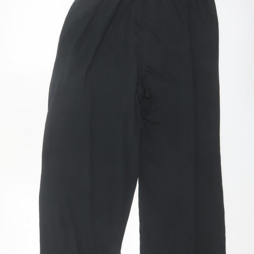 Grace & Mila Women's Black Wide-Leg Modal Blend Trousers S