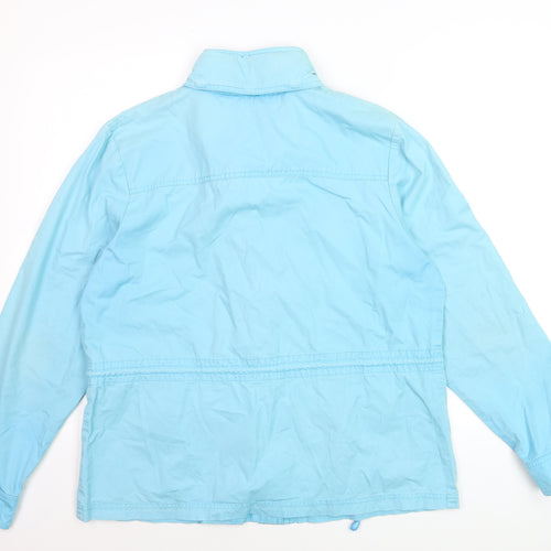 Debenhams Women's Blue Cotton Anorak Jacket Size 14