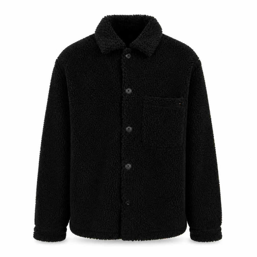 Uniqlo Men's Black Fleece Button Cardigan Sweatshirt S