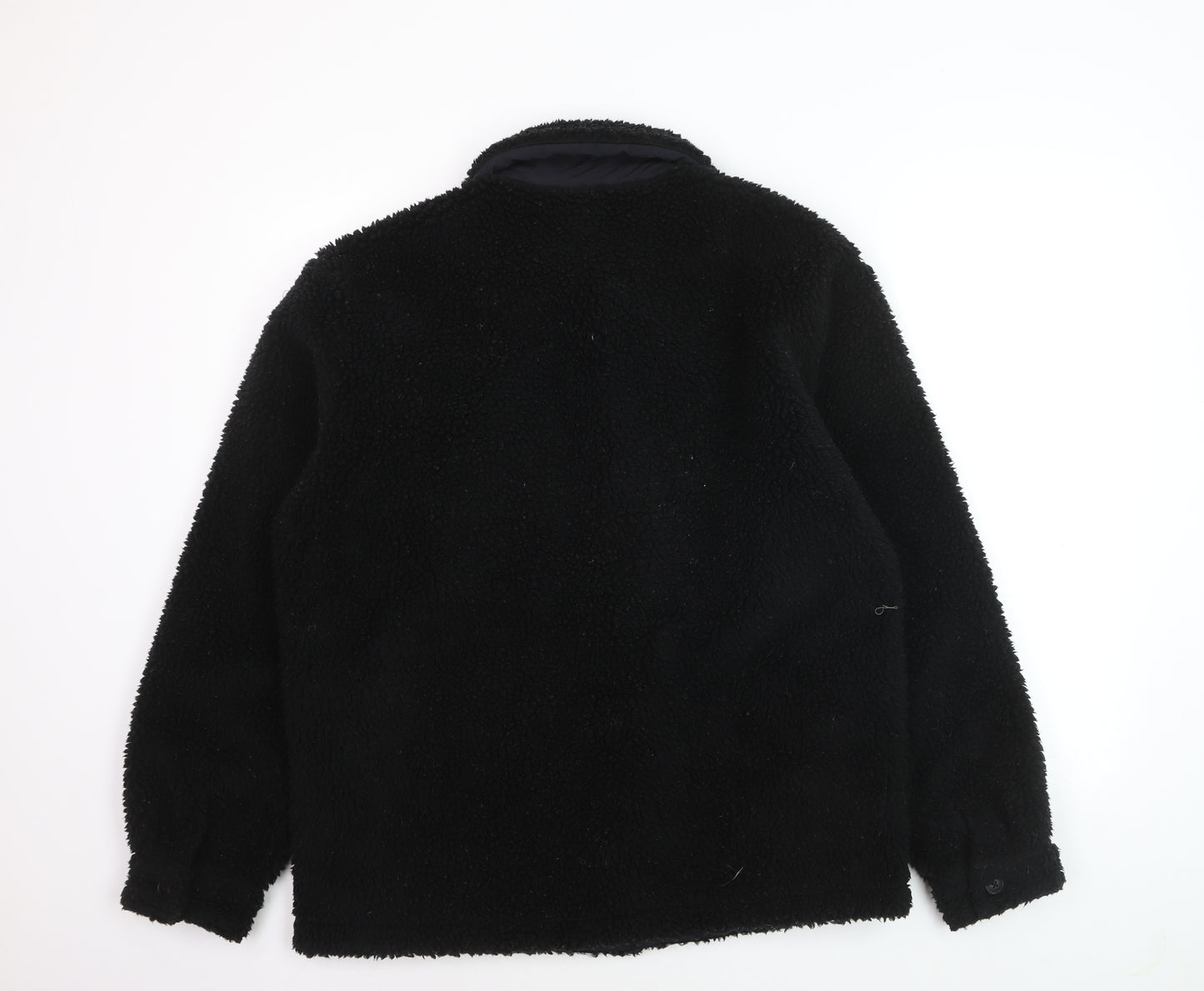 Uniqlo Men's Black Fleece Button Cardigan Sweatshirt S