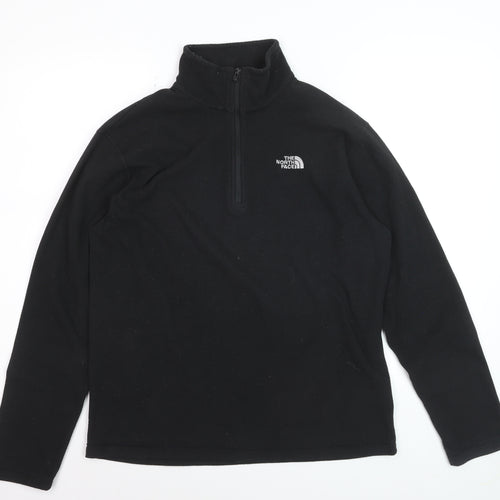 The North Face Men's Black Polartec Fleece 1/2 Zip Pullover Sweatshirt M