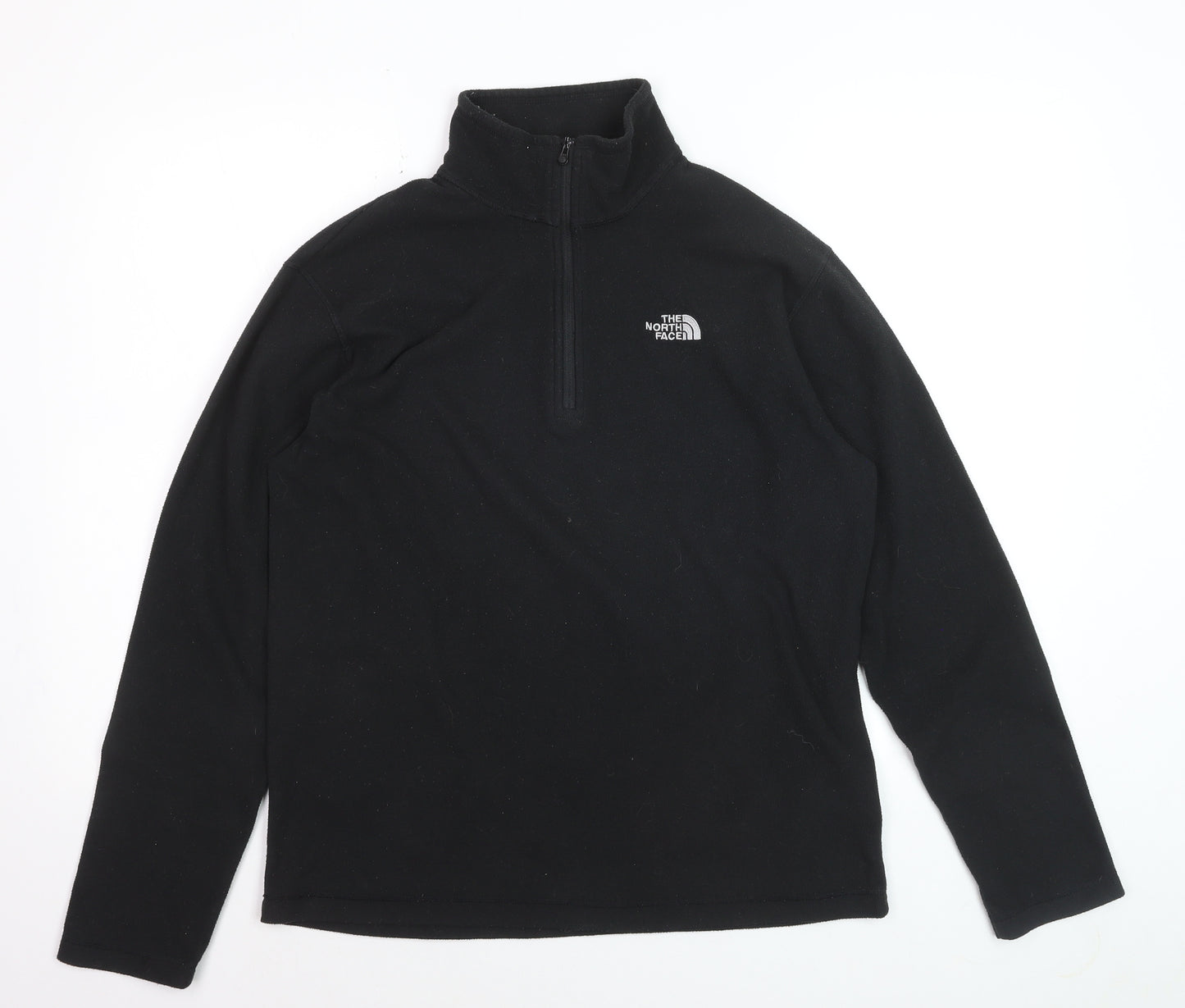 The North Face Men's Black Polartec Fleece 1/2 Zip Pullover Sweatshirt M