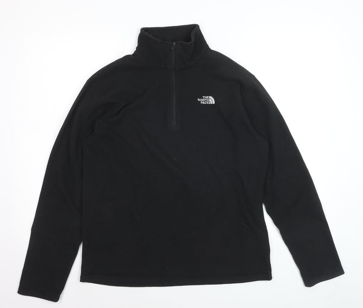 The North Face Men's Black Polartec Fleece 1/2 Zip Pullover Sweatshirt M